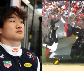 El escalofriante choque de Tsunoda en el GP de Emilia Romagna (VIDEO)