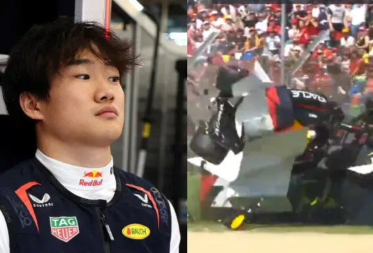 Afortunadamente, el piloto japonés logró salir ileso del choque Afortunadamente, el piloto japonés logró salir ileso del choque