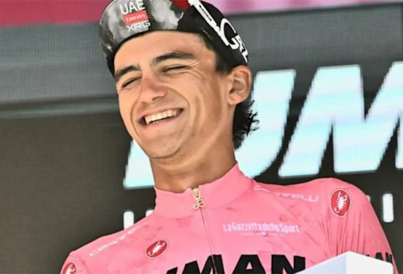 Isaac del Toro es el primer mexicano en usar la maglia rosa