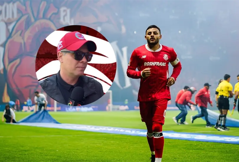 Alexis Vega ha sido el encargado de dar palabras de aliento a la afici&oacute;n de Toluca