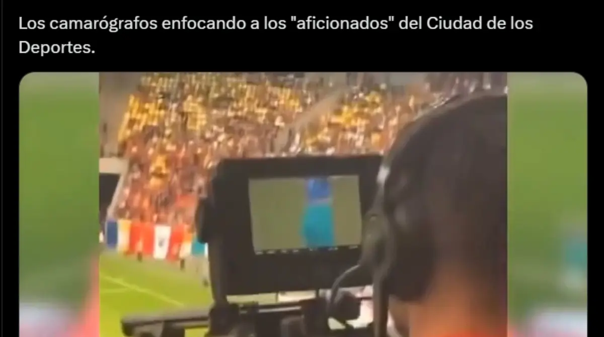 El encargado de la cámara se puso a buscar aficionadas como ocurrió en el partido América vs Cruz Azul.