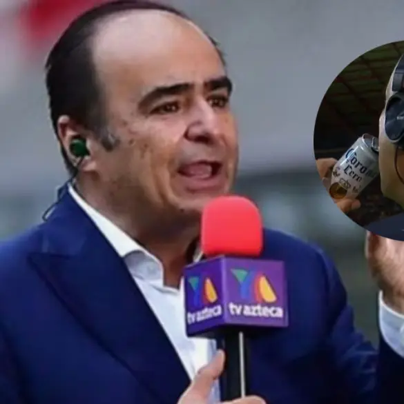 David Medrano se pone a beber en pleno Toluca vs América