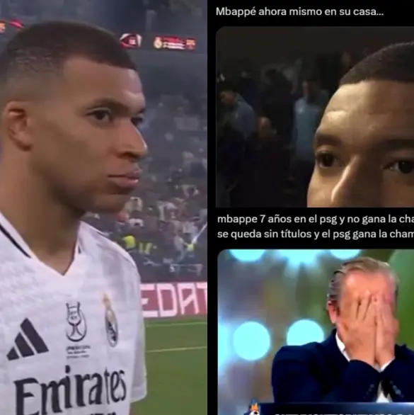 Mbappé es víctima de los memes tras el triunfo del PSG en la Champions