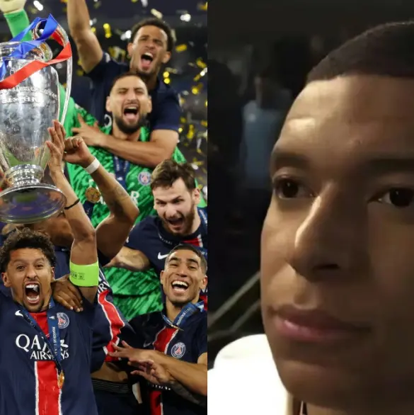 La reacción de Mbappé a la Champions League del PSG