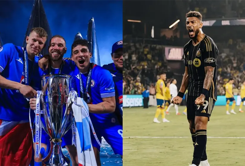 Denis Bouanga celebr&oacute; el t&iacute;tulo de Cruz Azul