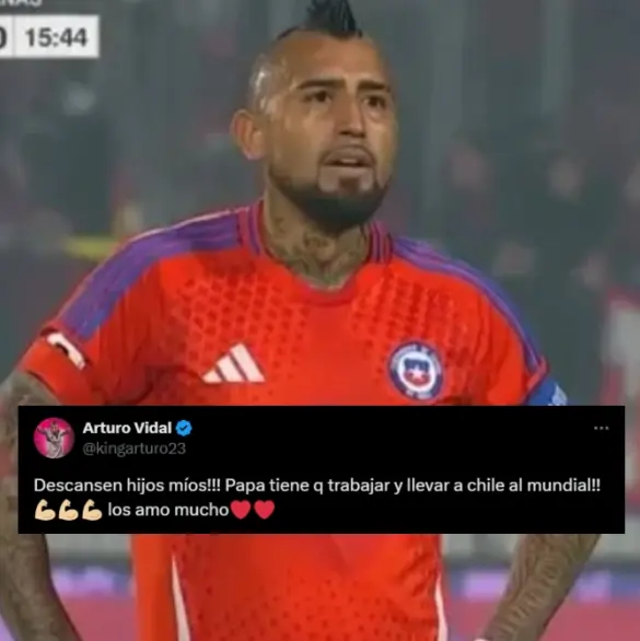 Argentinos se burlan de Arturo Vidal y la foto de sus hijos