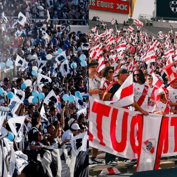 VIDEO: Aficionados de River Plate y Rayados protagonizan pelea