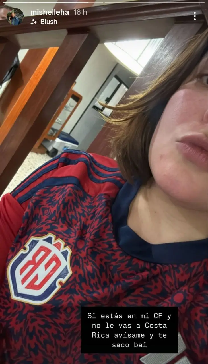 Mishelle dio de qué hablar en redes sociales. Screenshot