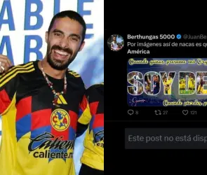 Funan a Juan Bertheau por posar el jersey del América pese a ser anti