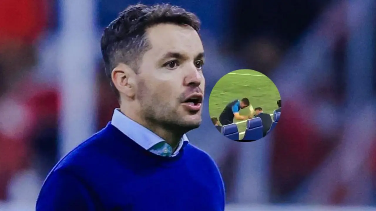  El técnico argentino sorprendió con su gesto tras consumarse la goleada de su equipo. 