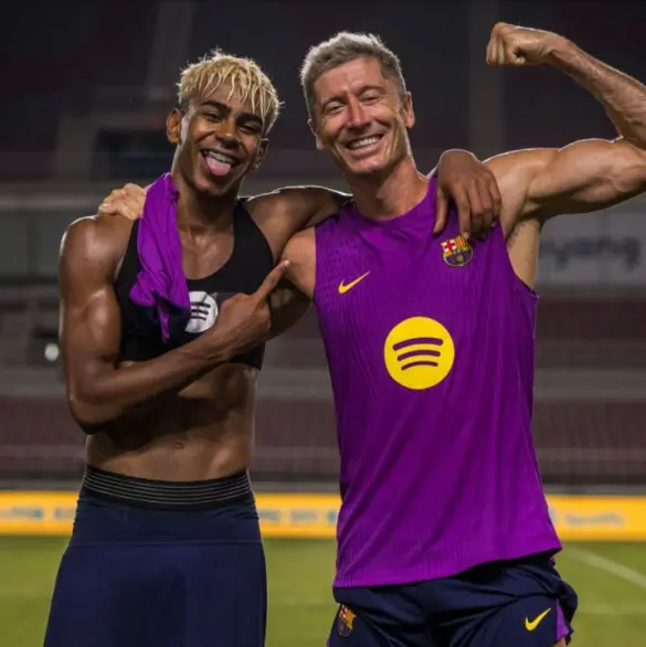 Lamine Yamal y Lewandowski, castigados por problema con antidopaje