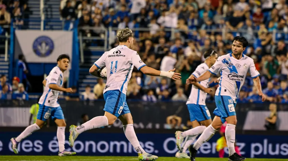  El Puebla festejó su pase a la siguiente ronda de la Leagues Cup 