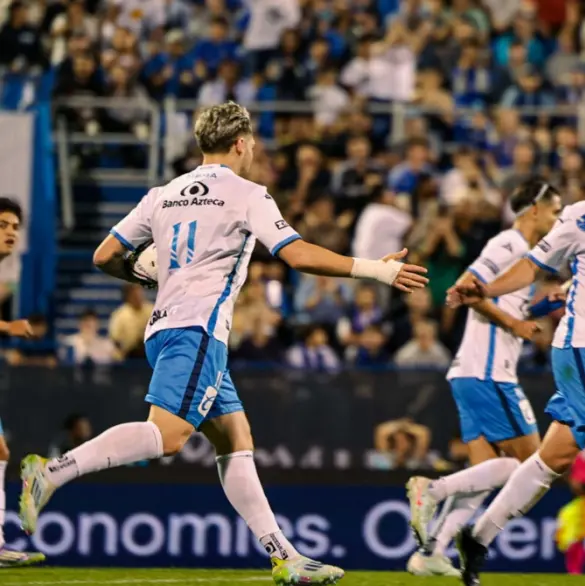 La reacción de los futbolistas del Puebla tras avanzar en Leagues Cup