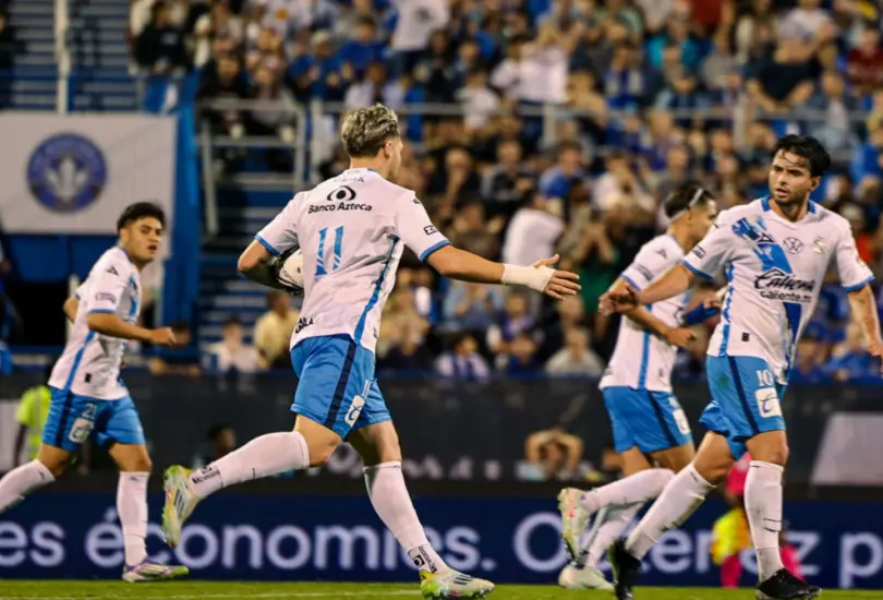 El Puebla festejó su pase a la siguiente ronda de la Leagues Cup