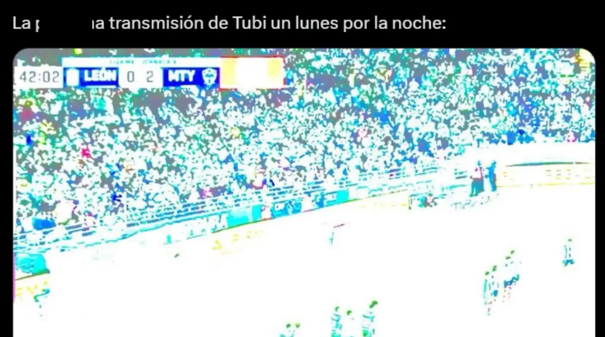 El partido entre León y Rayados en Tubi no tuvo la mejor imagen posible.