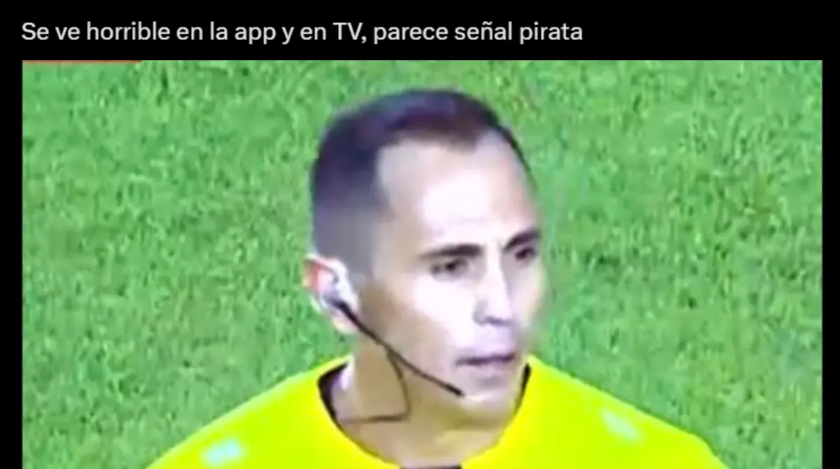 La señal se caracterizó por un brillo excesivo y destellos constantes.