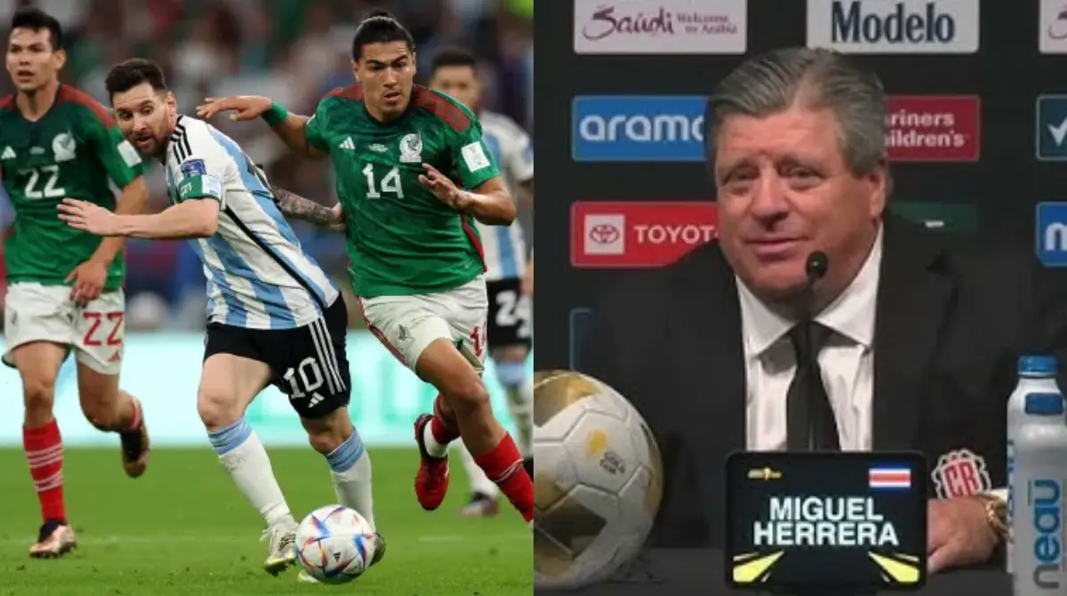  Miguel Herrera hizo menos el México vs Argentina 