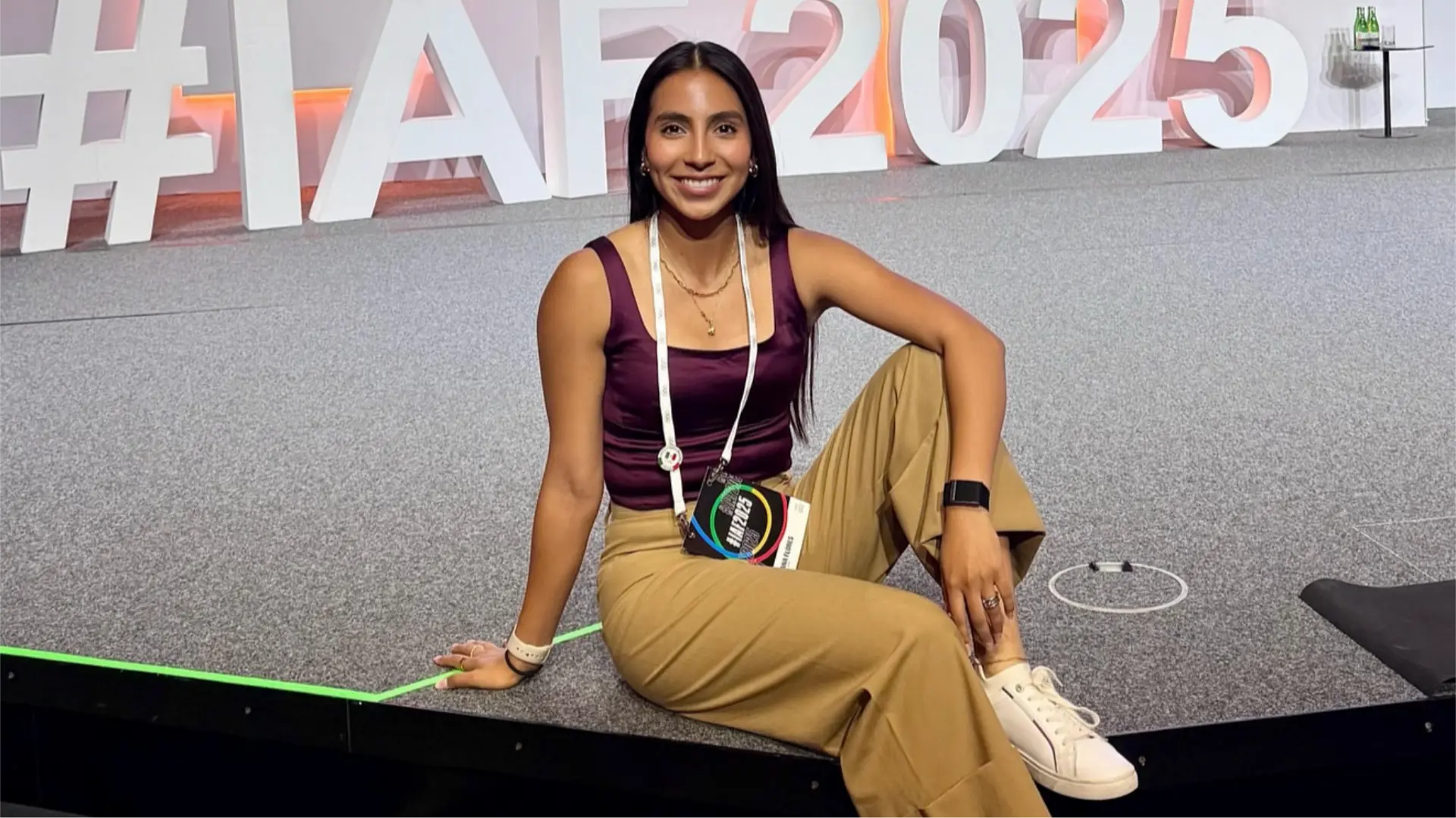 Sueña competir en flag football en los Juegos Olímpicos de Los Ángeles 2028.