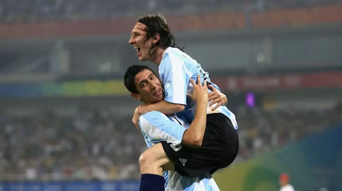 Ángel Di María y Lionel Messi fueron los futbolistas que alcanzaron la gloria definitiva tras el oro olímpico de 2008.