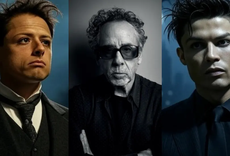 Así lucen algunos futbolistas al estilo de Tim Burton