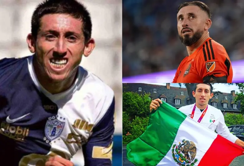 Héctor Herrera ha sorprendido por sus cambios físicos a lo largo de los años