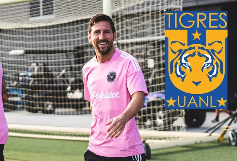 Messi fue captado con una bolsa de Tigres que podría contener regalos para él y su familia Messi fue captado con una bolsa de Tigres que podría contener regalos para él y su familia
