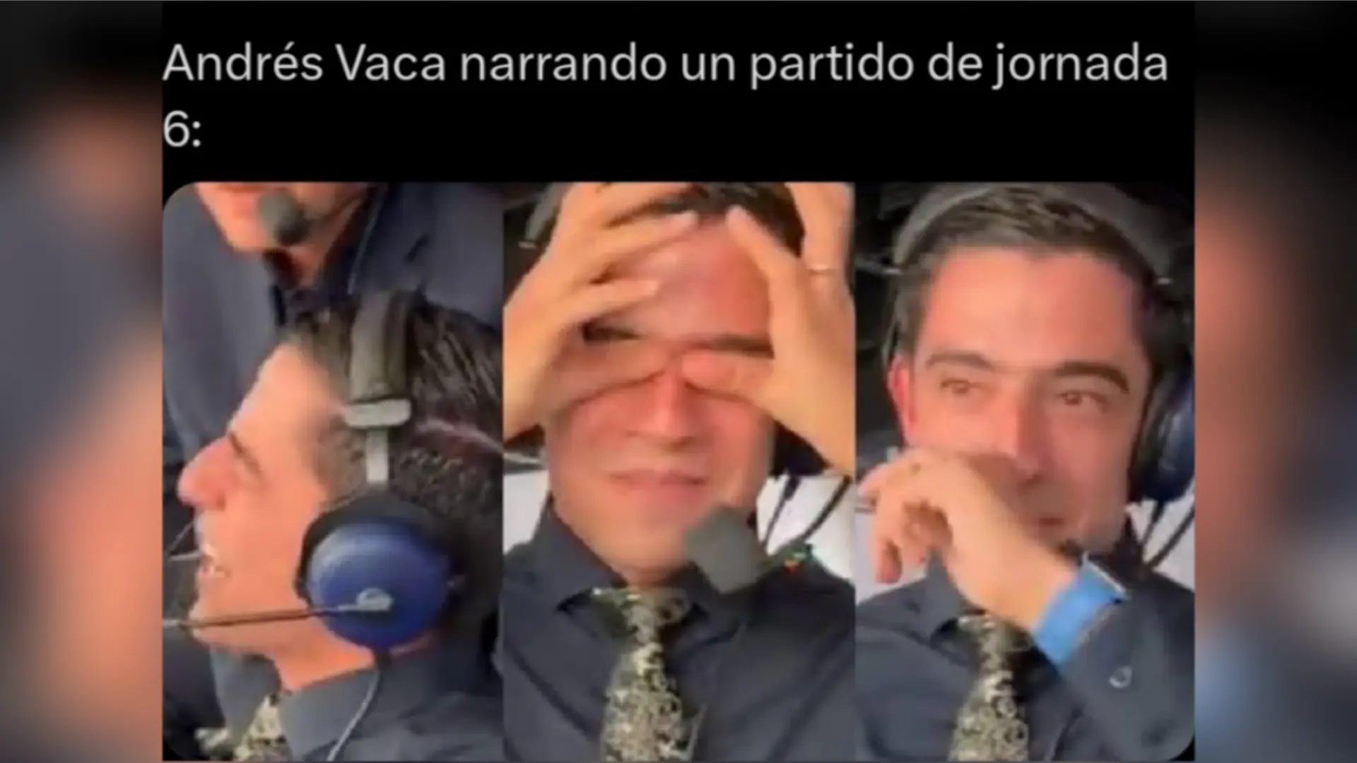 Las críticas llegaron a Andrés Vaca por su narración.