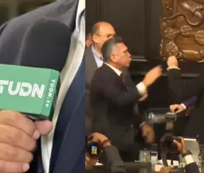 Narrador de TUDN se burla de la pelea entre Alito y Noroña