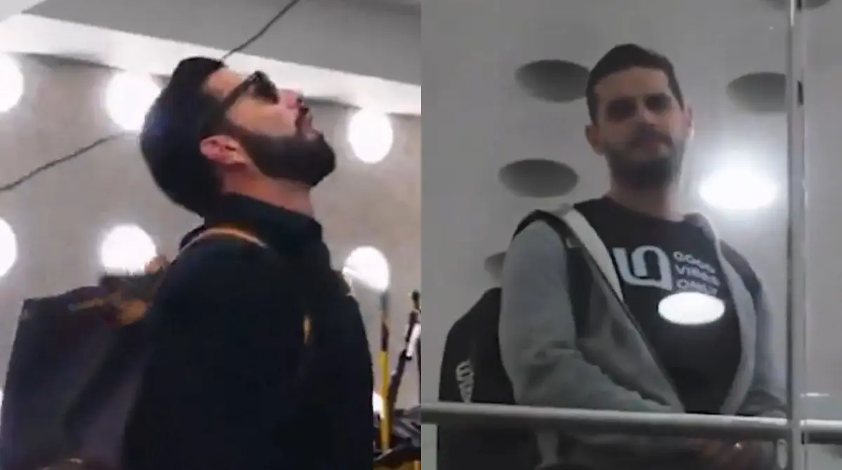  Poncho de Nigris y Adrián Marcelo protagonizaron una 'discusión' en pleno aeropuerto 