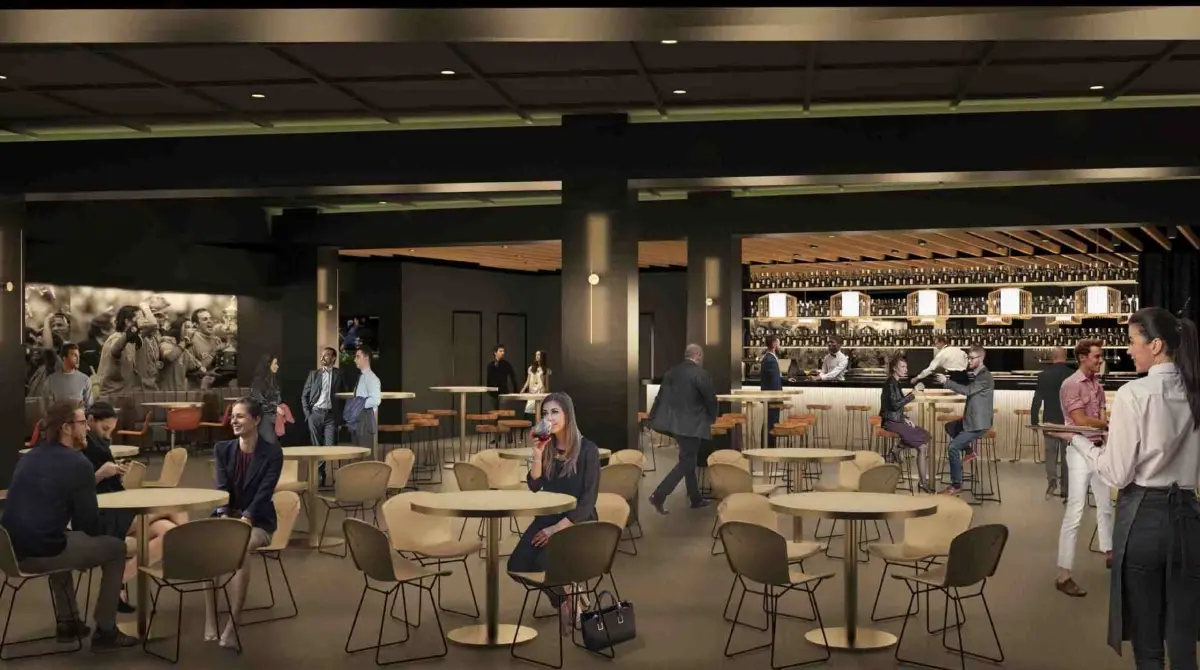 El Corner Club mejorará cualquier partido o evento con asientos estilo restaurante, taburetes de bar y asientos estilo café. El Corner Club mejorará cualquier partido o evento con asientos estilo restaurante, taburetes de bar y asientos estilo café.