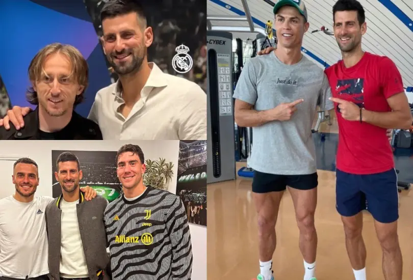 Novak Djokovic ha tenido gran relación con el futbol