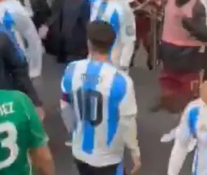 Messi agrede a futbolista de Venezuela en los vestidores