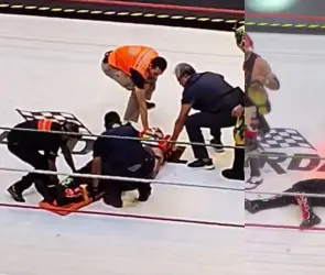 VIDEO: Octagón Jr. sufre terrible lesión en función de AAA
