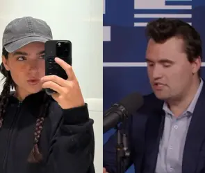 Critican a esposa de Santi Gimenez por defender a Charlie Kirk