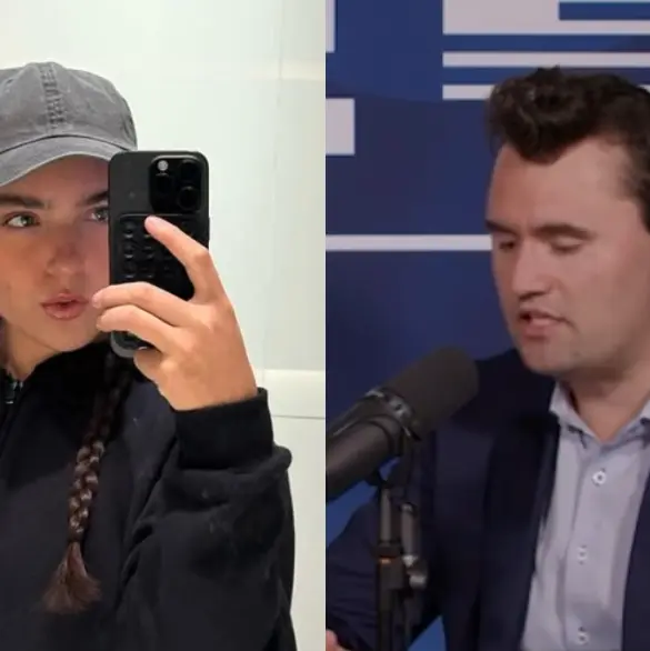 Critican a esposa de Santi Gimenez por defender a Charlie Kirk