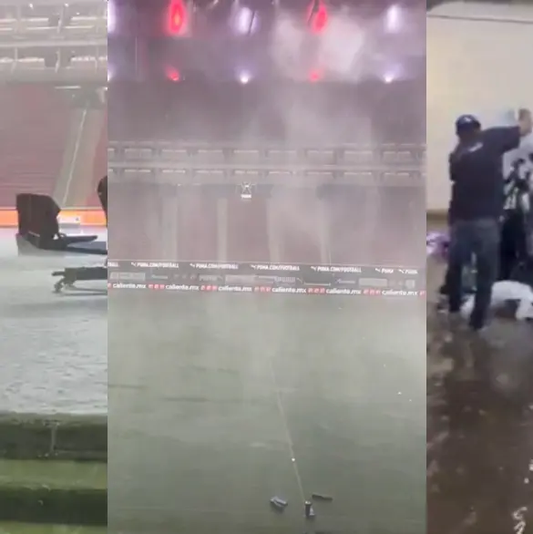 VIDEOS: Estadio Akron se inunda previo al Chivas vs Tigres