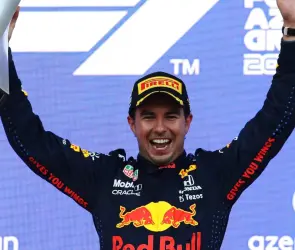 El día que Checo Pérez ganó el GP de Azerbaijan