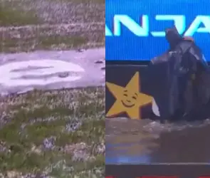 VIDEOS: Estadio Cuauhtémoc se inunda previo al Puebla vs Chivas