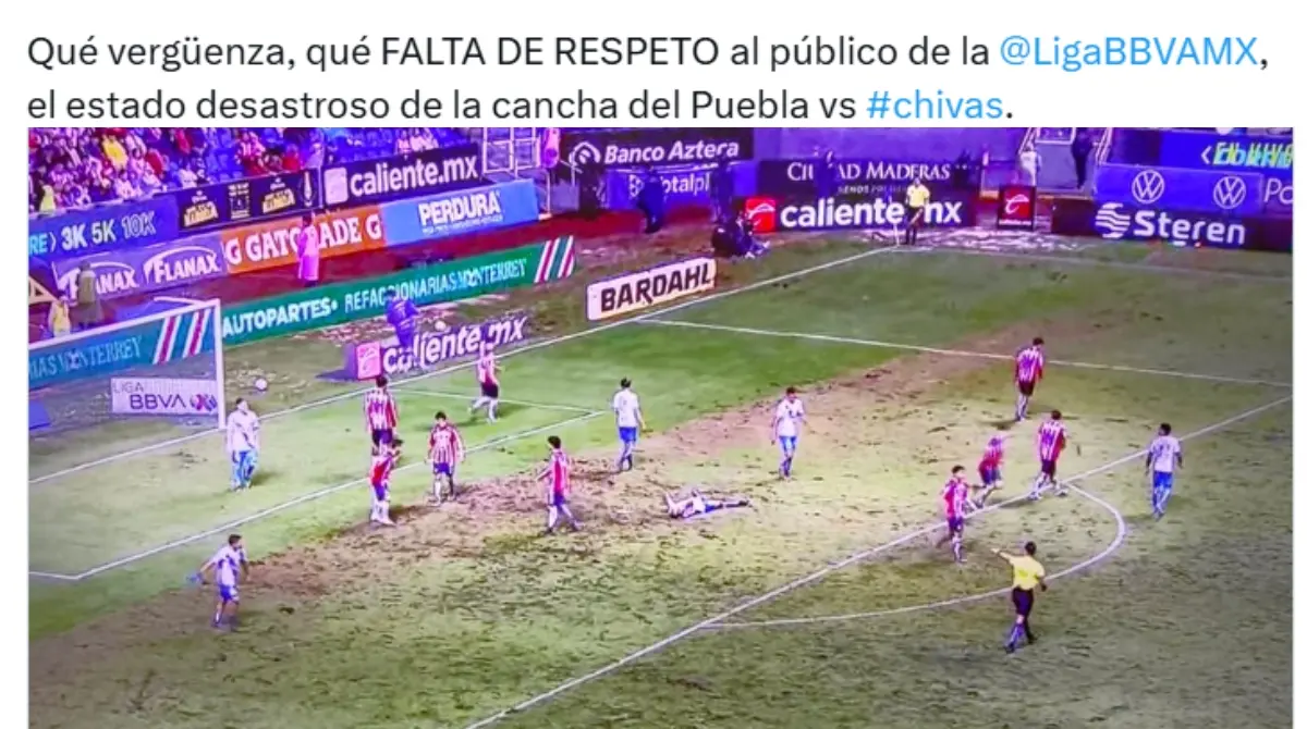 El estado de la cancha generó burlas y memes en redes sociales