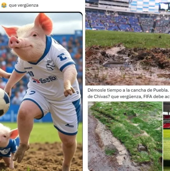Memes se burlan de la cancha del Cuauhtémoc en el Puebla vs Chivas
