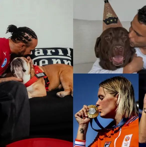 Deportistas que han perdido a su perrito