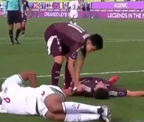 Mateo Levy cae noqueado en el México vs Marruecos