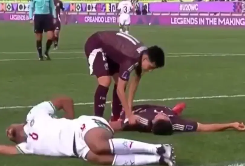 Mateo Levy salió del campo tras un duro impacto