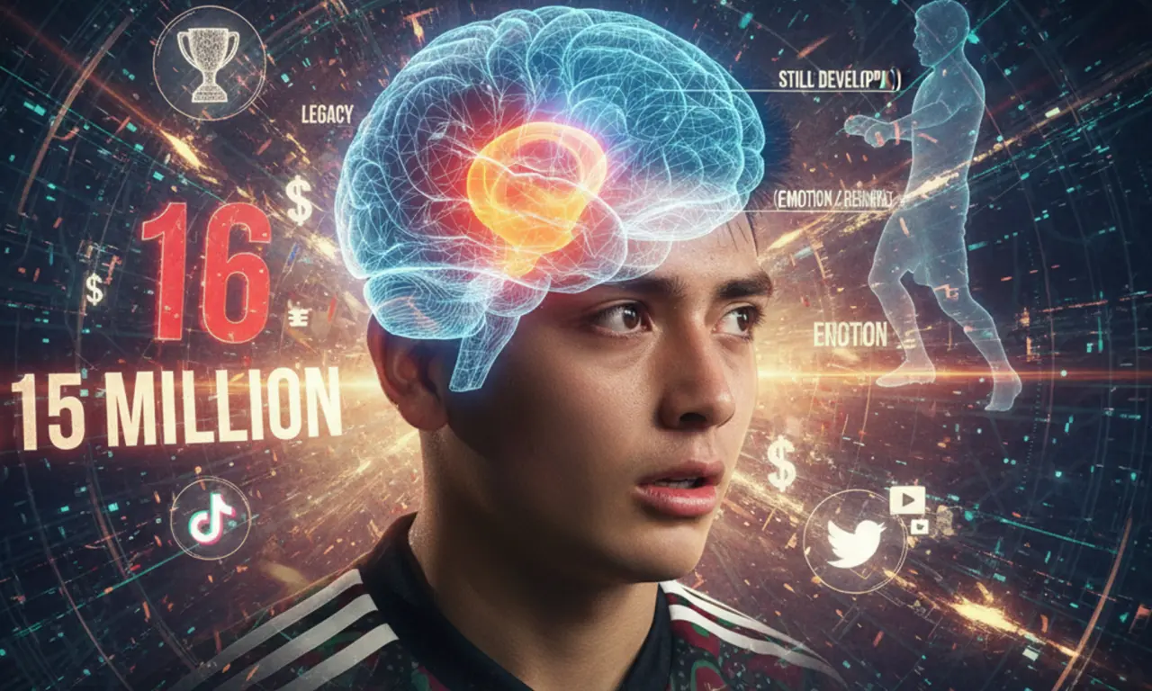  Gilberto Mora asombra por su madurez en la cancha, un contraste total con la psicología de un adolescente programado para ser impulsivo. 