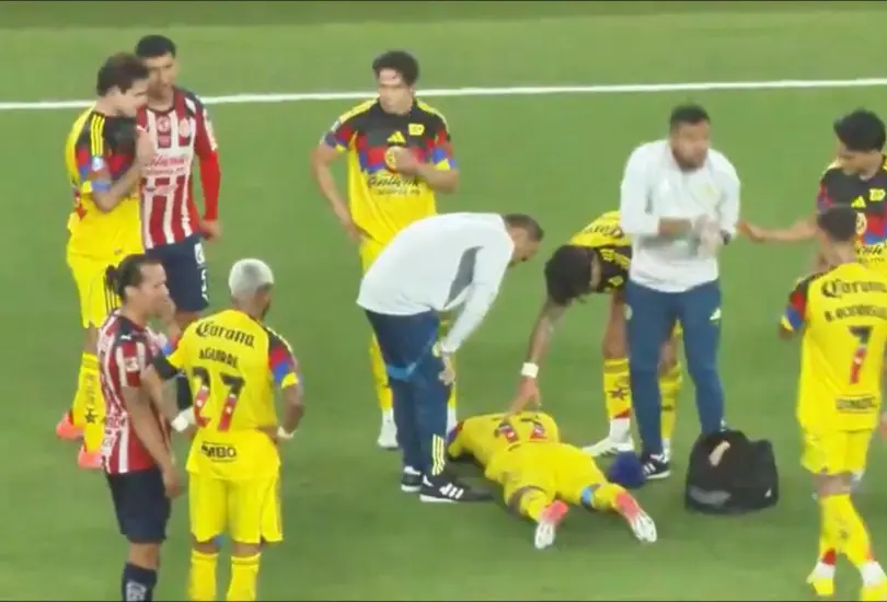La plaga de lesiones en el América suma un nuevo nombre: Isaías Violante queda fuera del Clásico Joven.