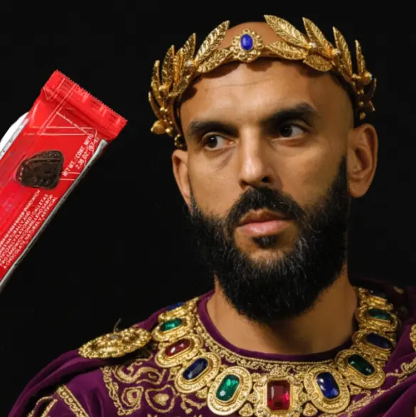 El extraño comercial del guardaespaldas de Messi vestido de Emperador