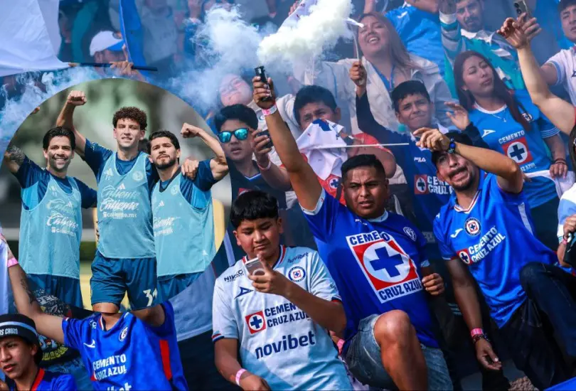 La afición de Cruz Azul ya caliente la rivalidad contra el América La afición de Cruz Azul ya caliente la rivalidad contra el América