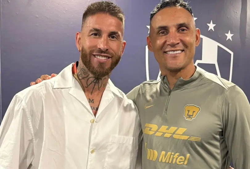 Sergio Ramos y Keylor Navas se reencontraron en el Rayados vs Pumas Sergio Ramos y Keylor Navas se reencontraron en el Rayados vs Pumas