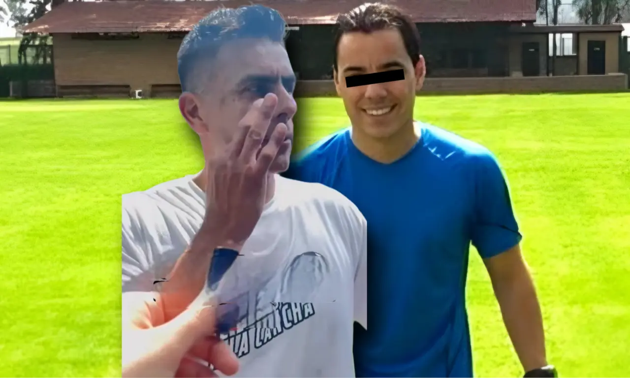  El exguardameta hizo un gesto a la situación que llamó la atención. 