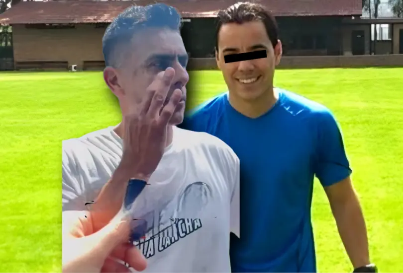El exguardameta hizo un gesto a la situación que llamó la atención. El exguardameta hizo un gesto a la situación que llamó la atención.